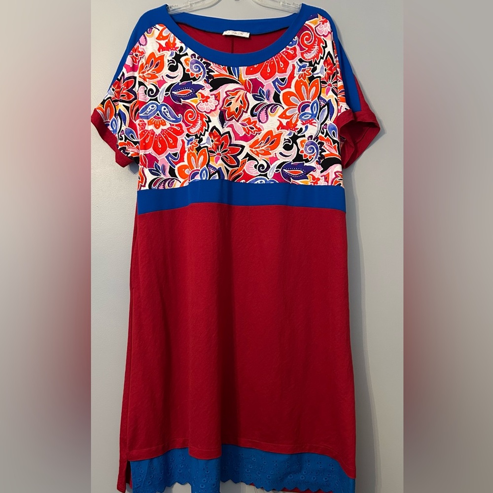 Colorful Floral Print Dress